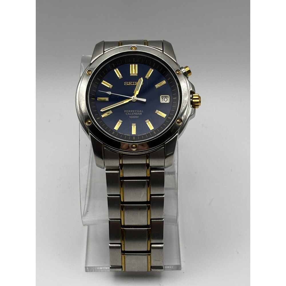 Seiko Perpetual Calendar 6A32-0080 men's watch, READ
